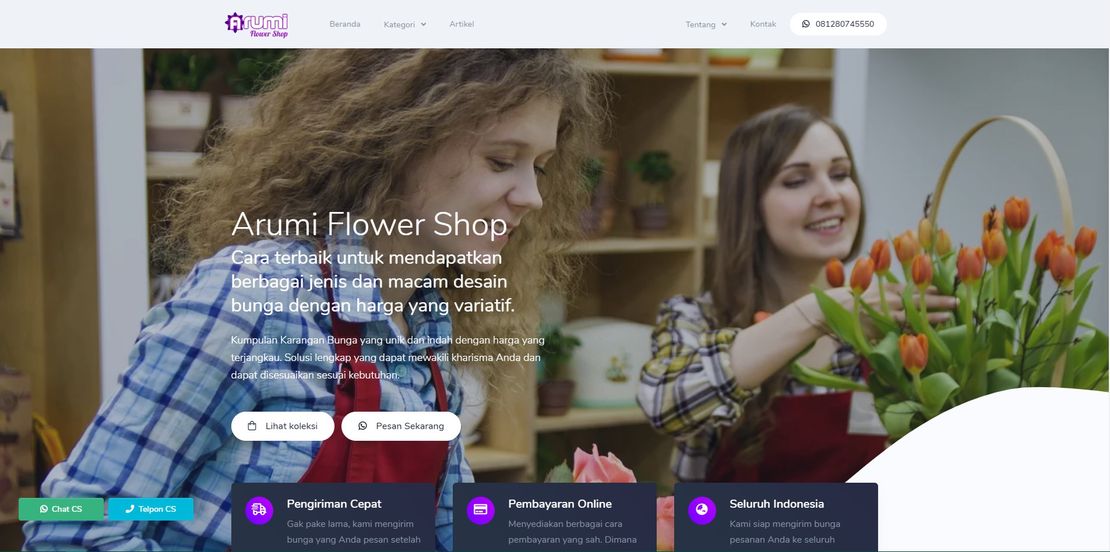 Arumi Flower Shop: Migrasi ke Jamstack
