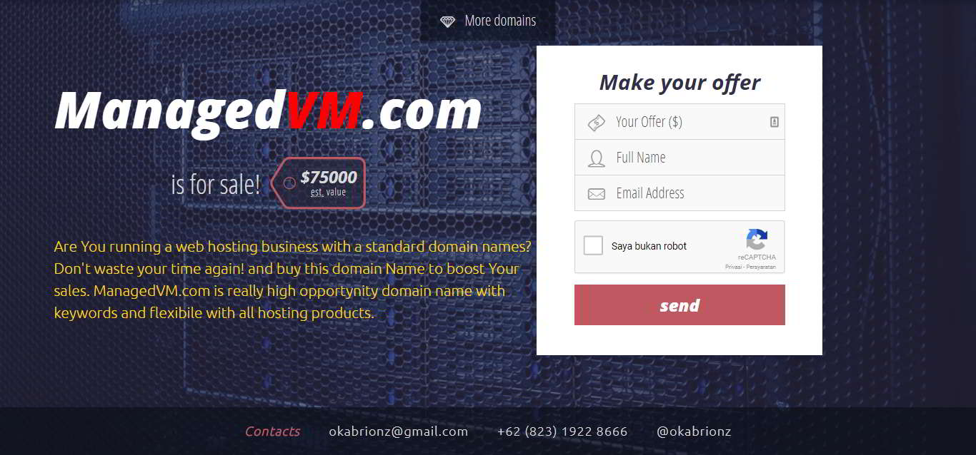 ManagedVM.com - Managed Virtual Machine domain for sale